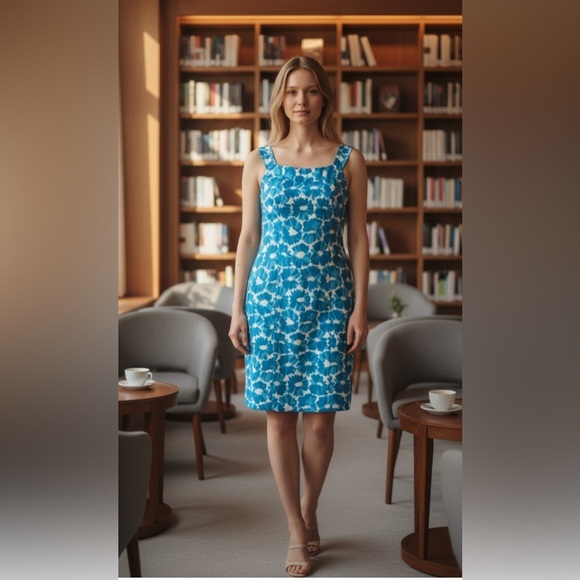 Milly of New York floral boatneck dress - Picture 9 of 11